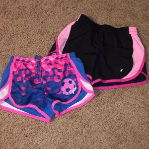 Girls running shorts.